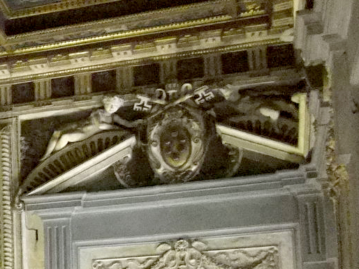 教皇レオ10世の紋章、フィレンツェ、ヴェッキオ宮殿、レオ10世の部屋。