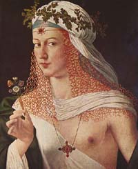 バルトロメオ・ヴェネト、ルクレツィアの肖像と言われる「婦人像」。
