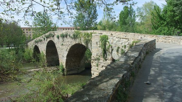 アルガ河にかかるサン・ペドロ橋。