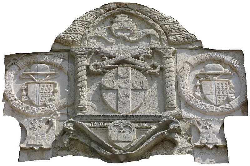 教皇ピウス２世の紋章、イタリア、モンテフィオーレ・コンカ。