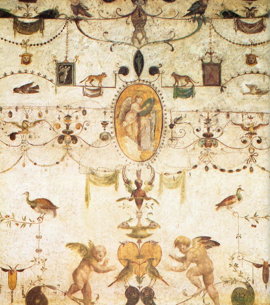ビッビエーナ枢機卿の回廊の装飾