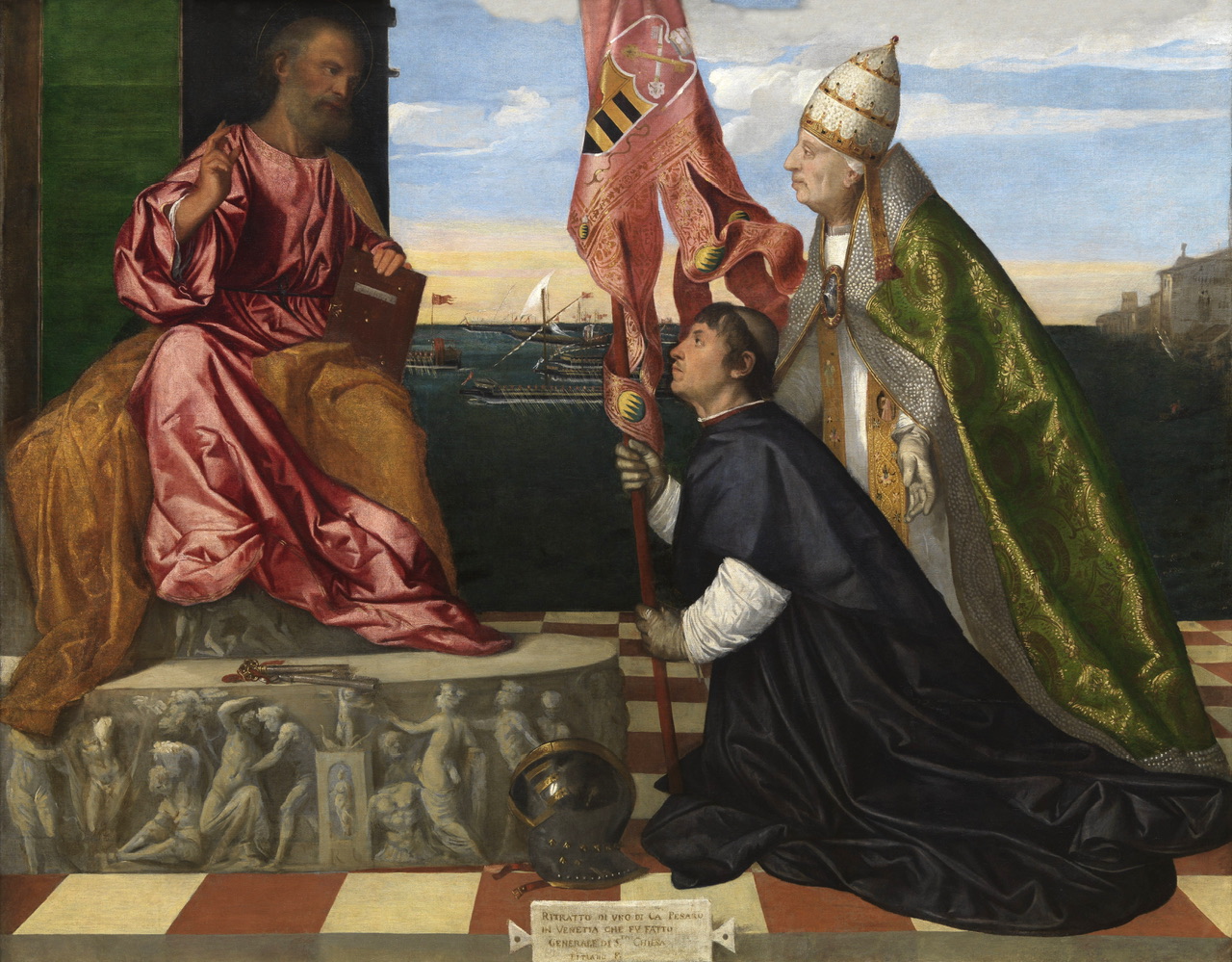 「Papa Alessandro presenta Jacopo Pesaro a san Pietro」