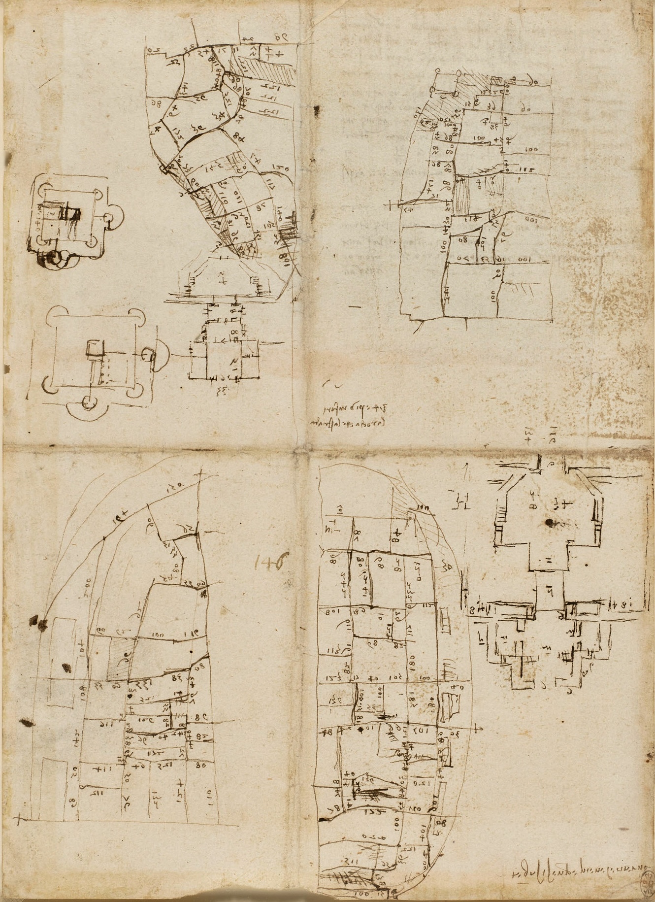 ウィンザー手稿、RL 12686(12284)、recto