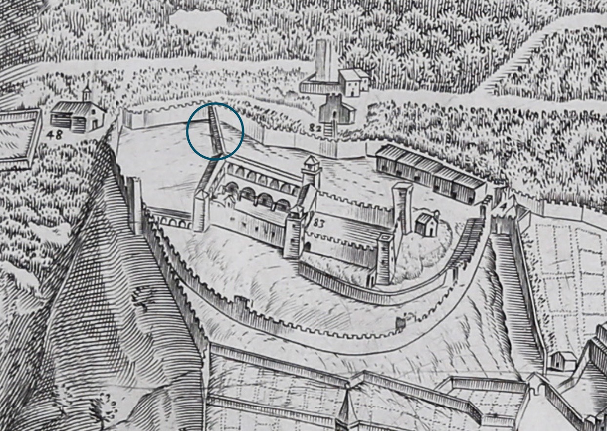 スポレート、17世紀の地図