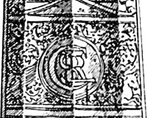 チェーザレの剣、表、装飾、モノグラム